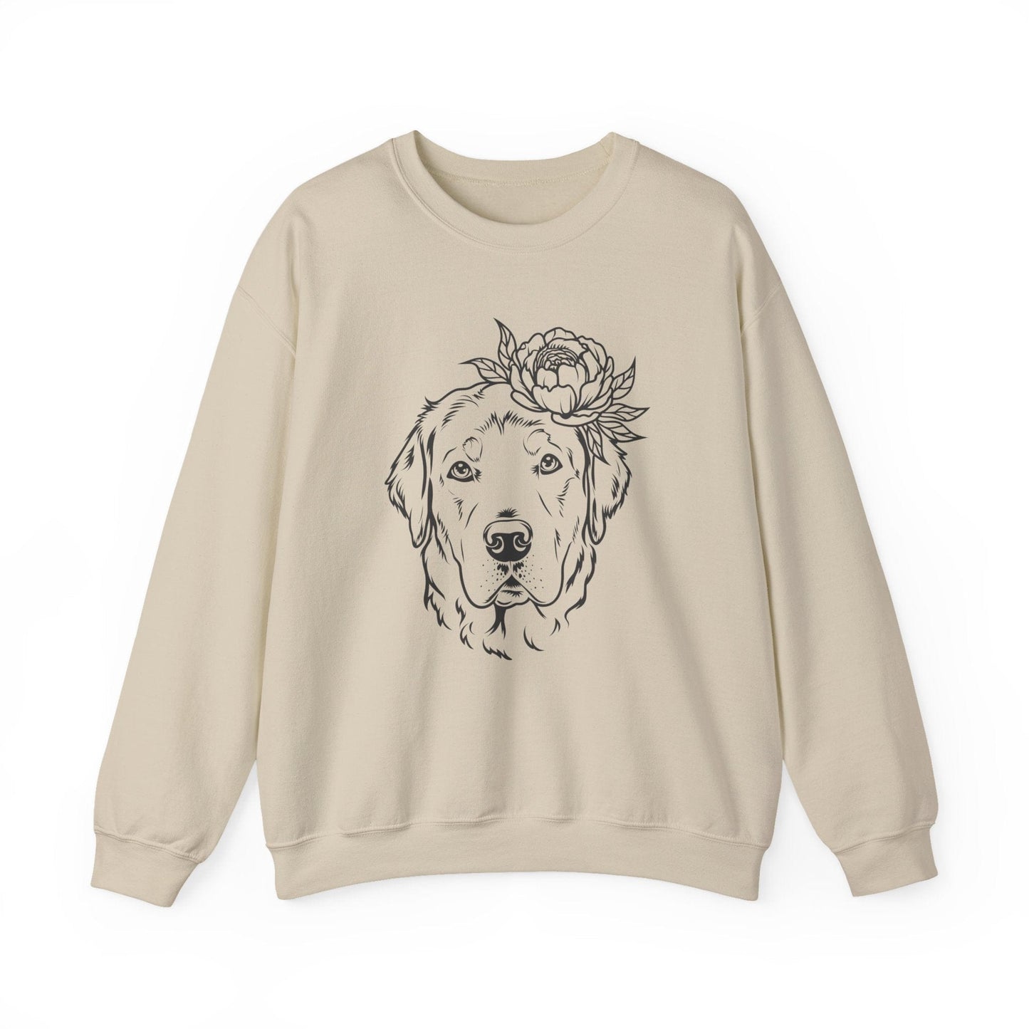 Labrador Flower Crewneck Sweatshirt Sand