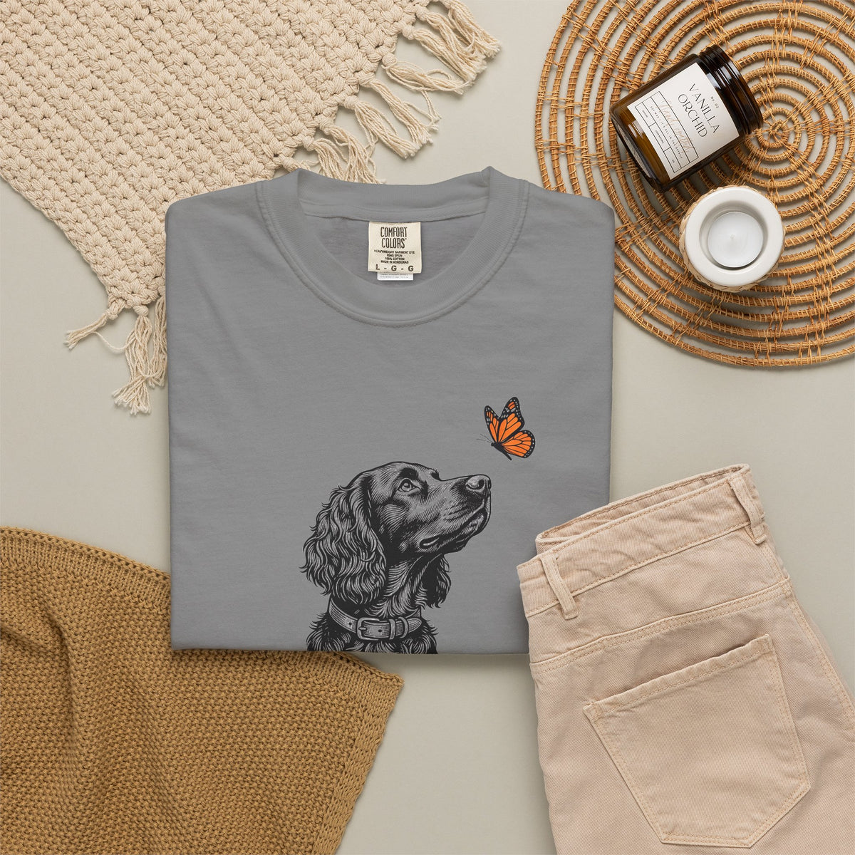 Boykin Spaniel Butterfly Premium Tee