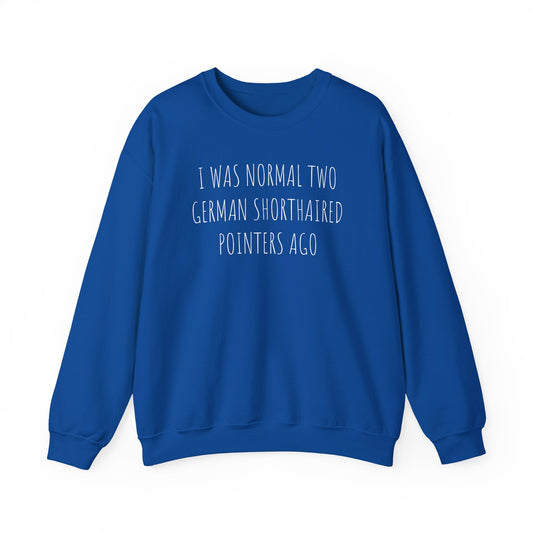 2 German Shoithaired Pointers Crewneck Sweatshirt