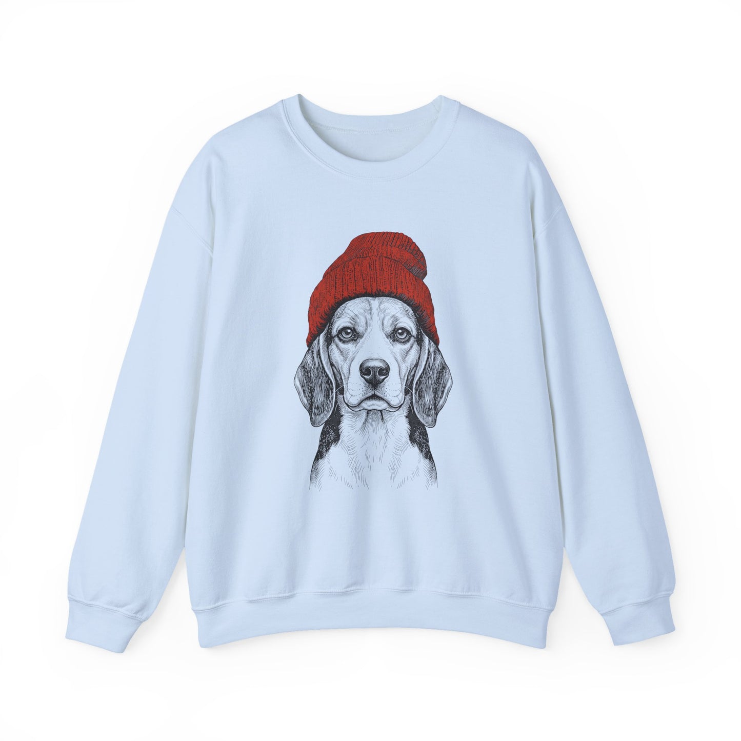 Beagle Beanie Crewneck Sweatshirt