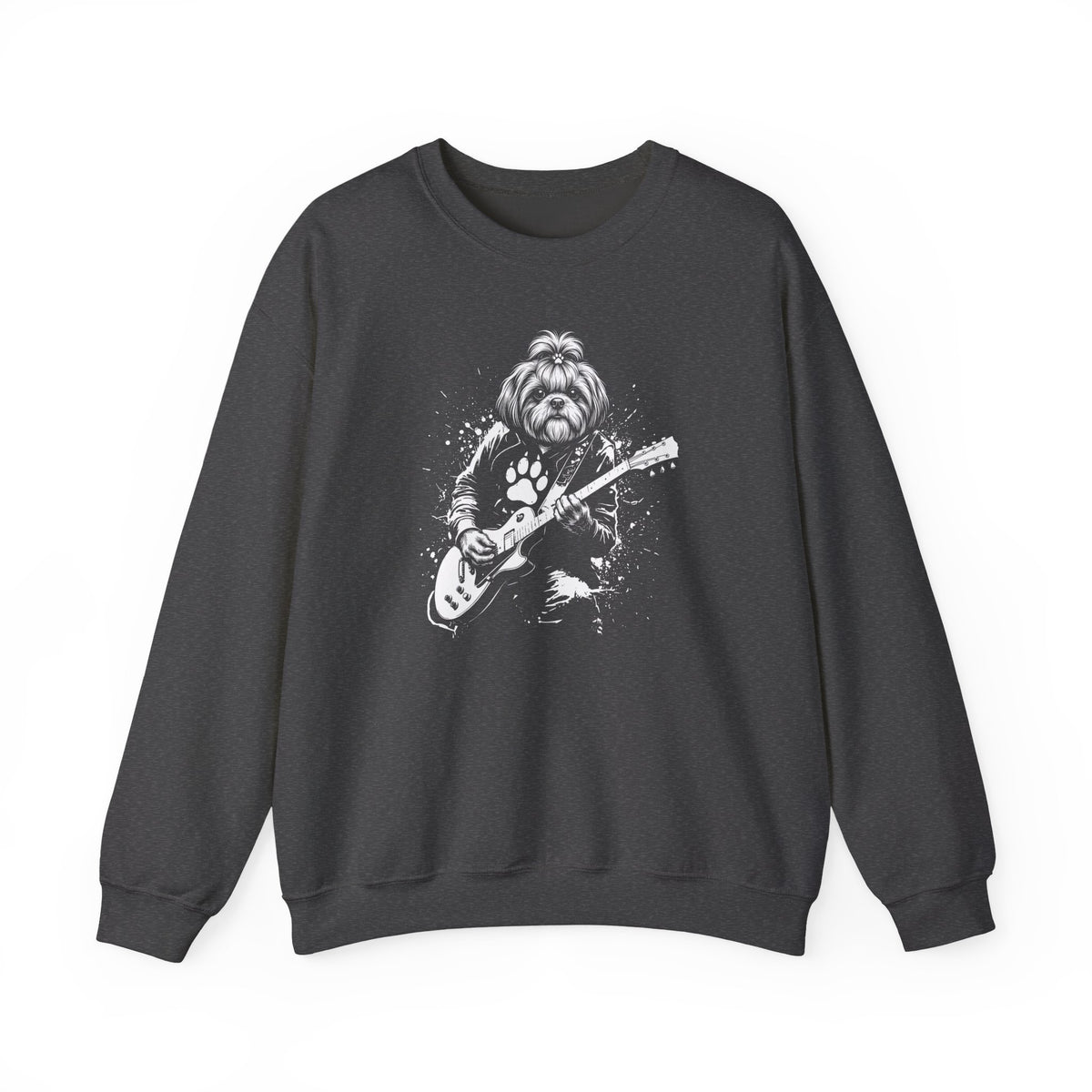 Shih Tzu Guitar Crewneck Sweatshirt