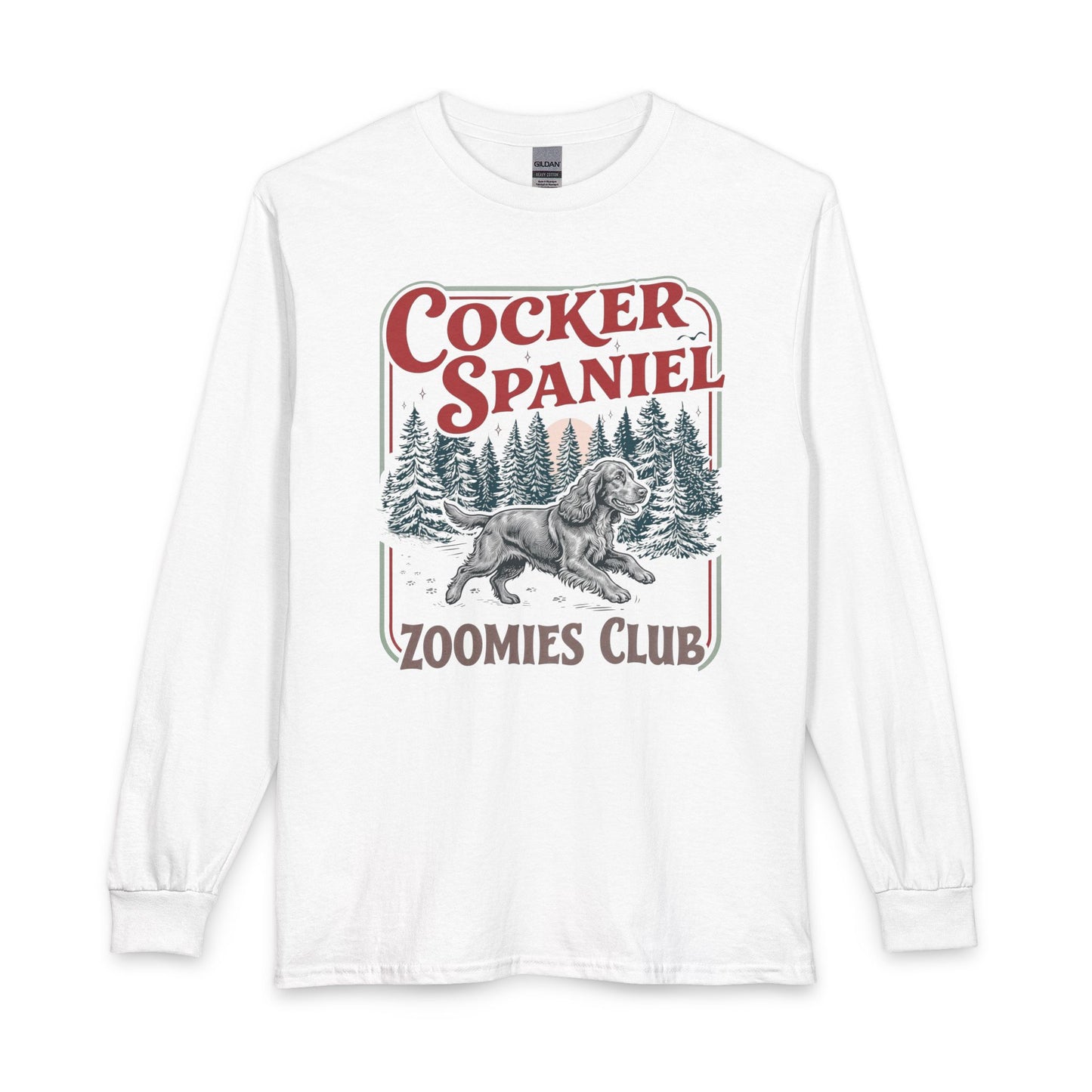Black Cocker Spaniel Zoomies Club Long Sleeve