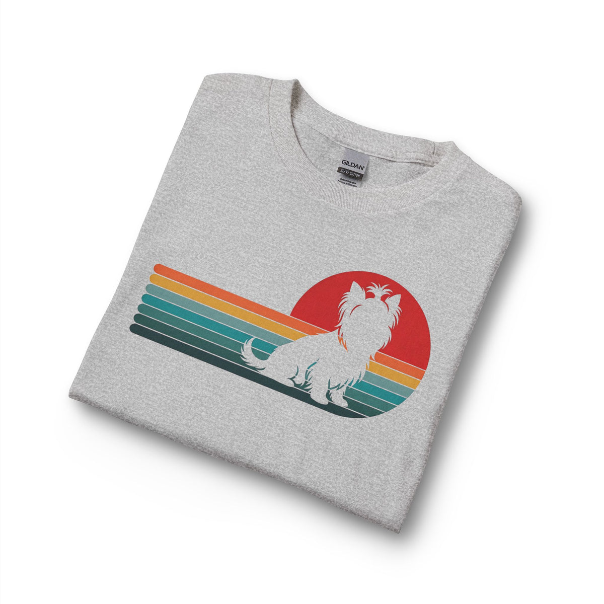 Yorkshire Terrier Retro Sunset Long Sleeve