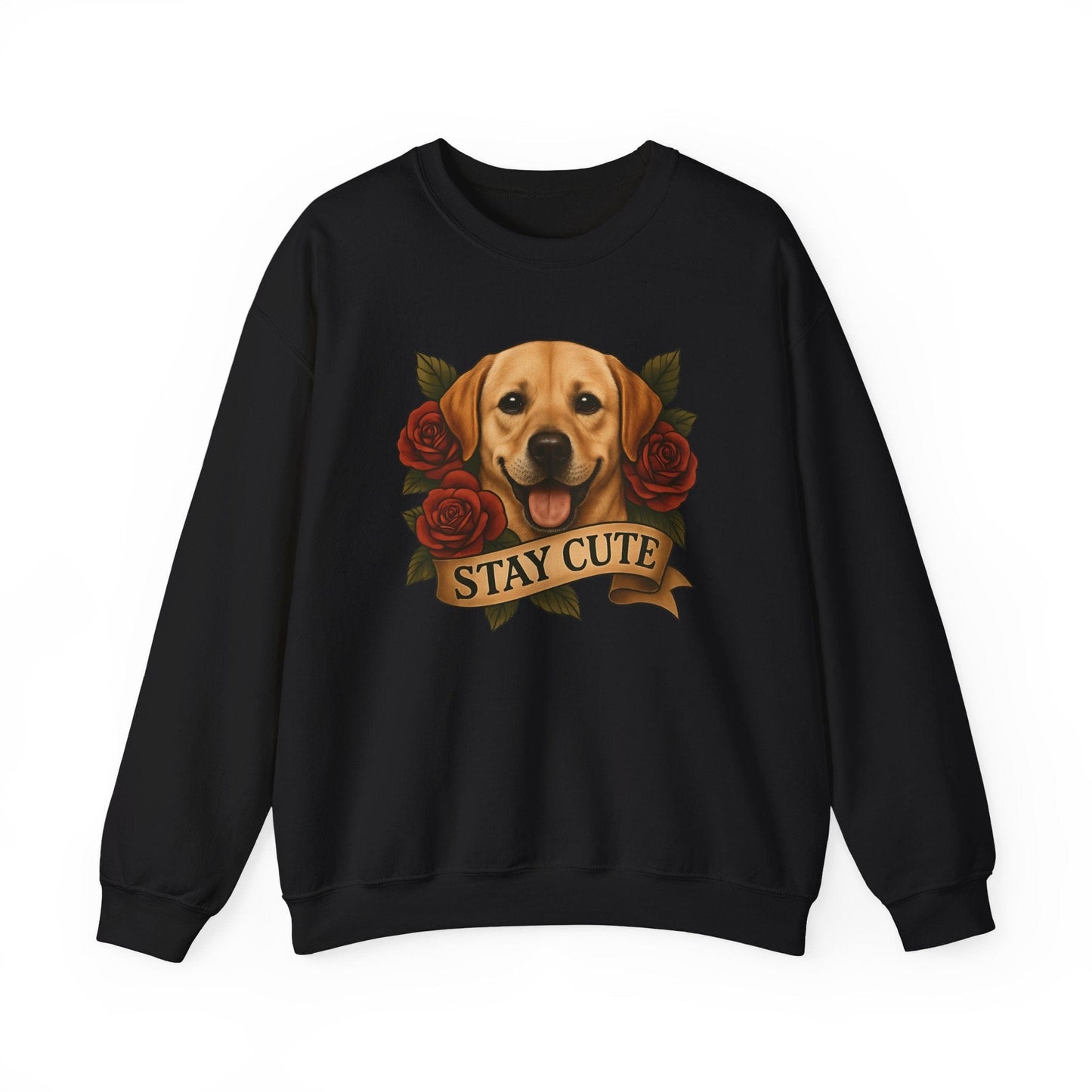 Labrador Tattoo Crewneck Sweatshirt Black