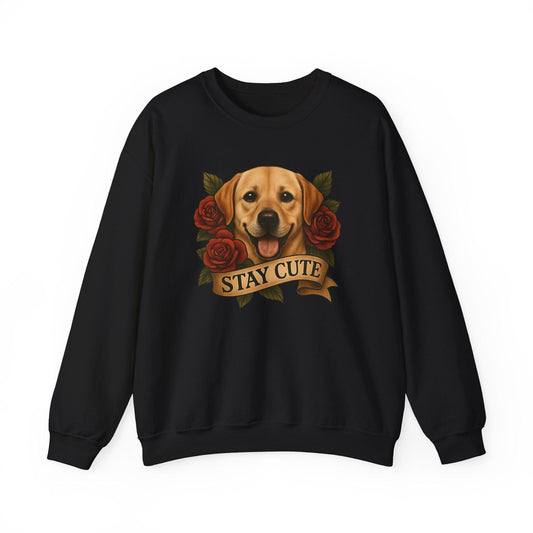 Labrador Tattoo Crewneck Sweatshirt Black