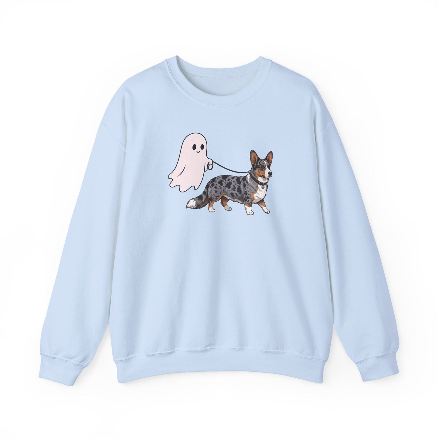Cardigan Welsh Corgi Blue Merle Halloween Crewneck Sweatshirt