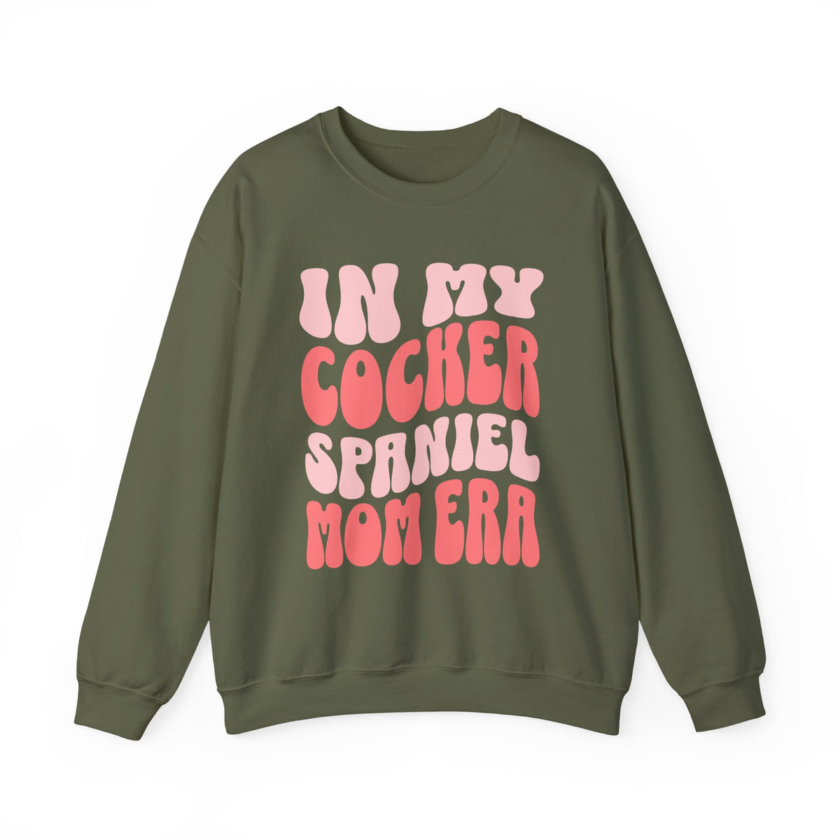 Cocker Spaniel Mom Era Crewneck Sweatshirt