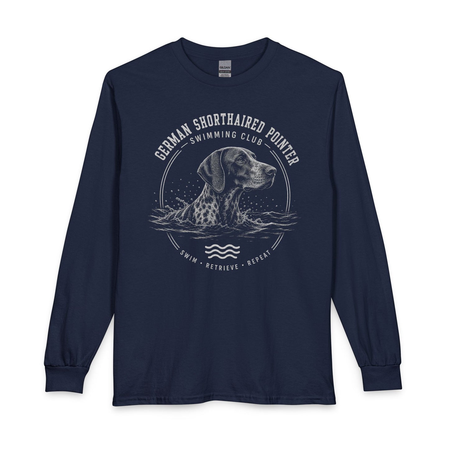 German Shorthaired Pointer Swimming Club Long Sleeve