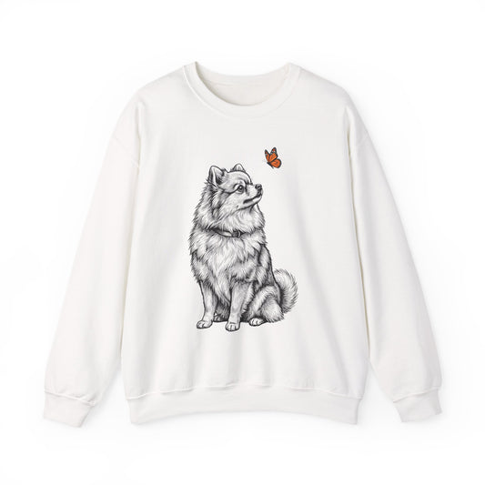 Pomeranian Butterfly Crewneck Sweatshirt