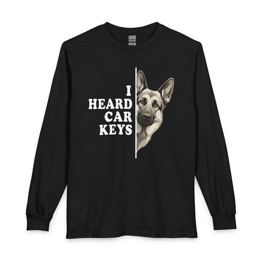 German Shepherd Car Keys Long Sleeve Black