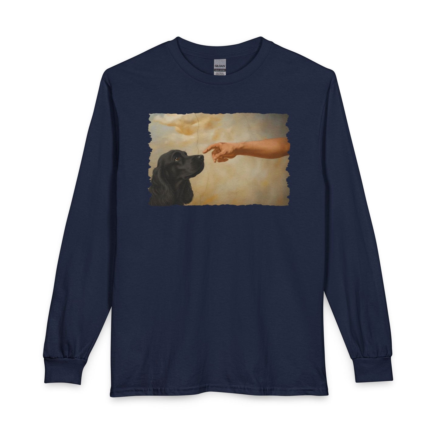 God Creates Black Cocker Spaniel Long Sleeve