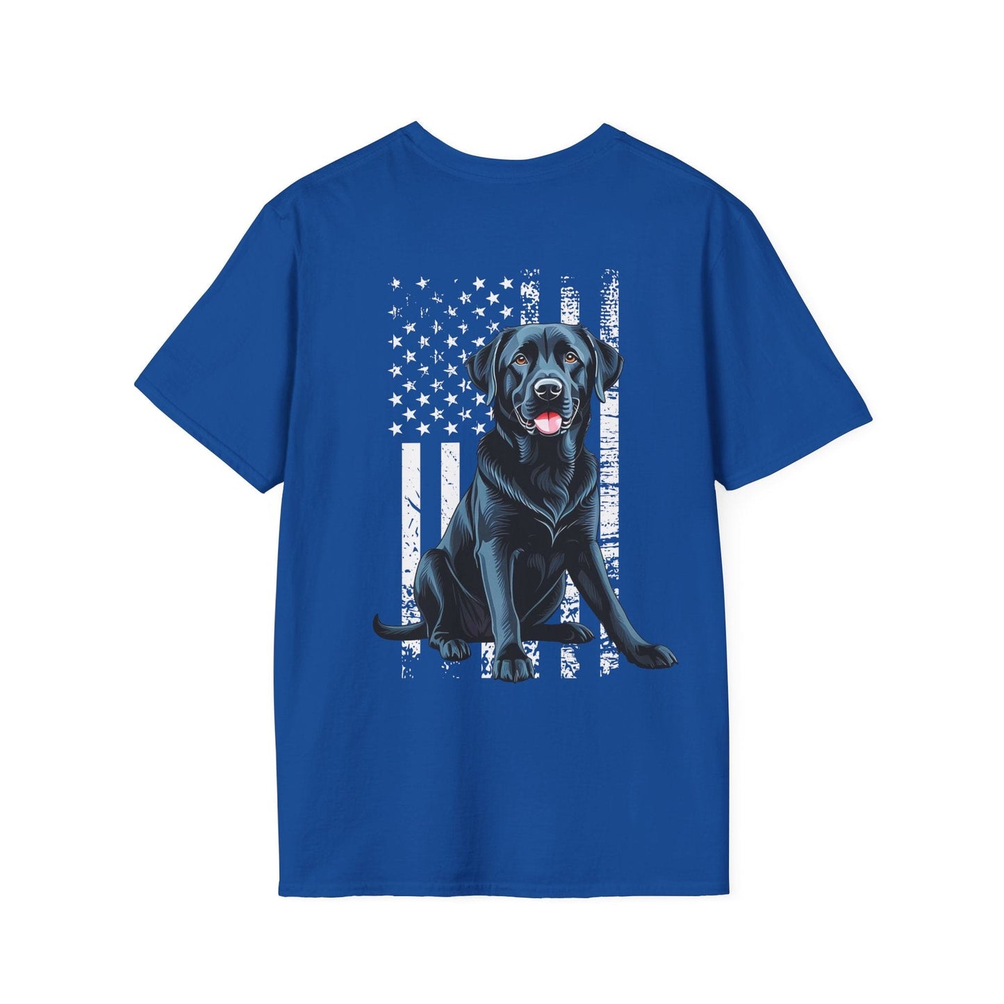 Black Lab USA Flag (Backside) Royal