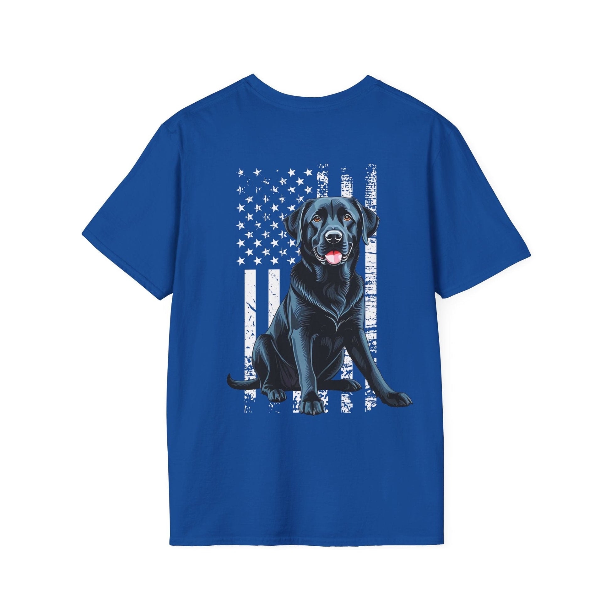 Black Lab USA Flag (Backside) Royal