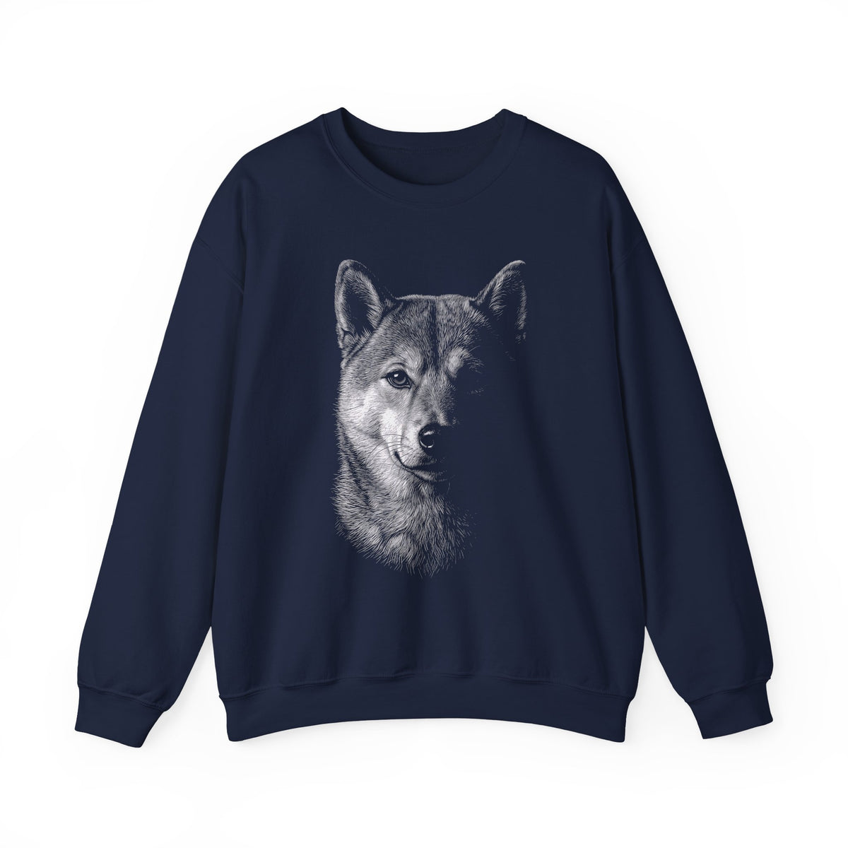 Shiba Inu Engraved Crewneck Sweatshirt