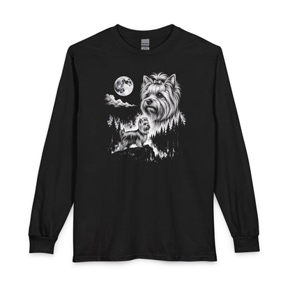 Yorkshire Terrier Moonlight Long Sleeve Black
