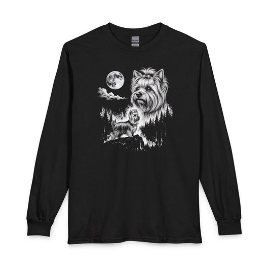 Yorkshire Terrier Moonlight Long Sleeve Black