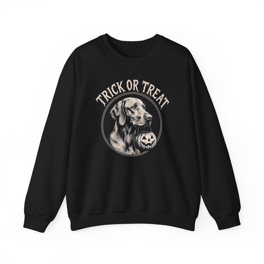 Vizsla Trick Or Treat Crewneck Sweatshirt