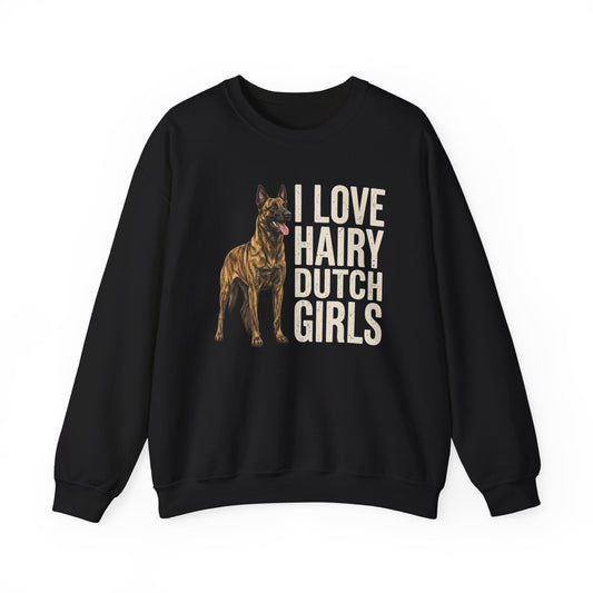 Hairy Dutch Shepherd Crewneck Sweatshirt