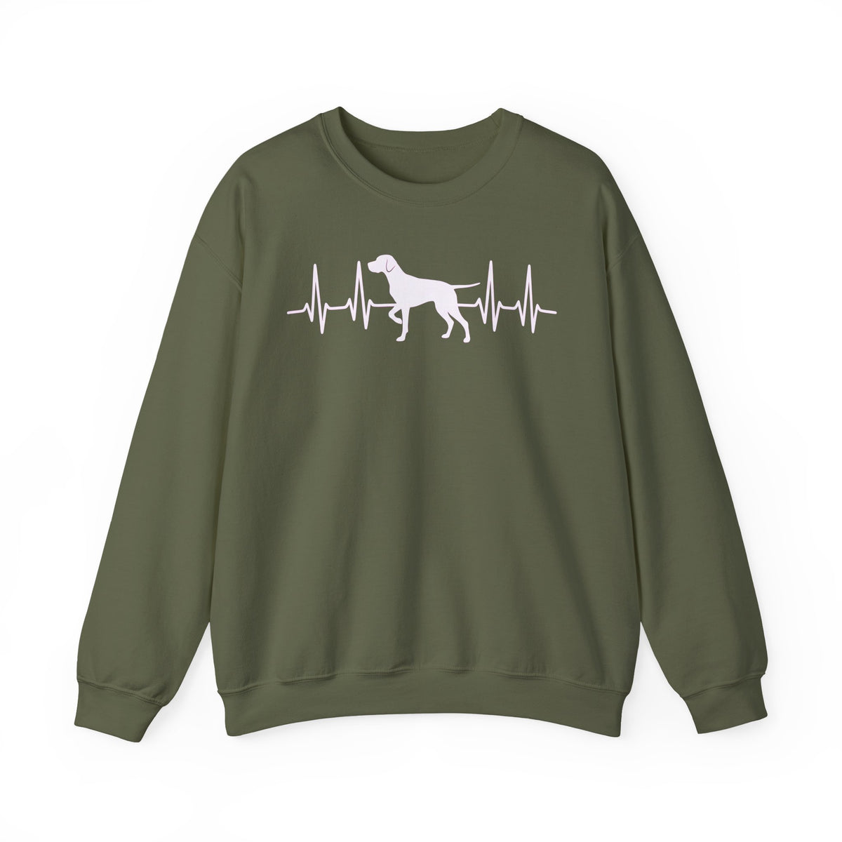 English Pointer Heartbeat Crewneck Sweatshirt