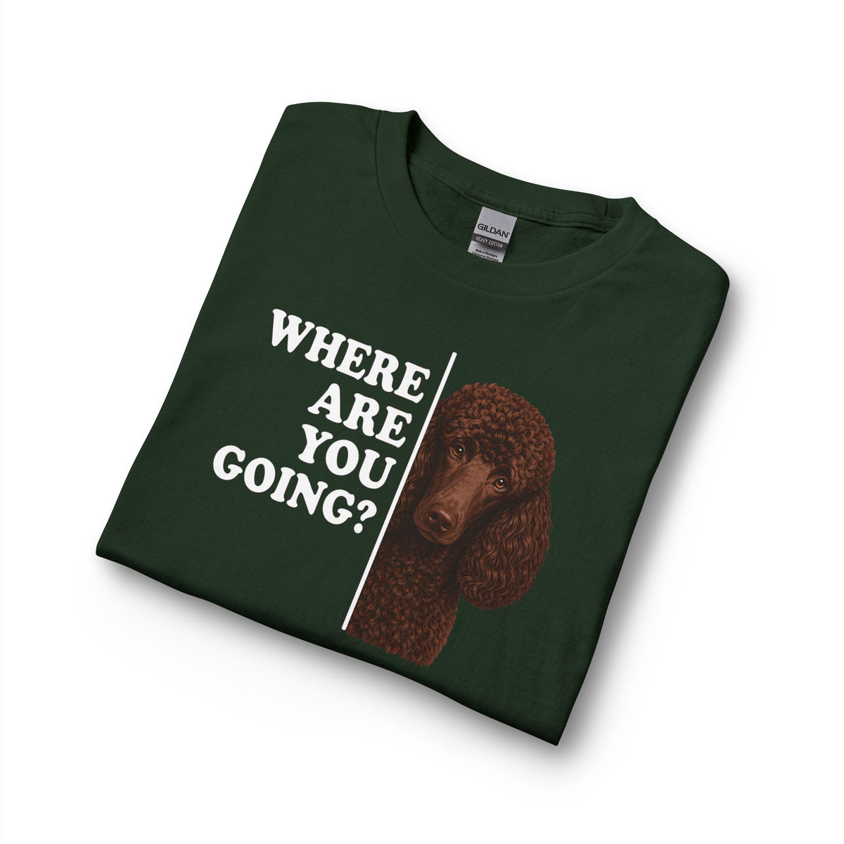 Standard Poodle Where Are You Going Chocolate Long Sleeve