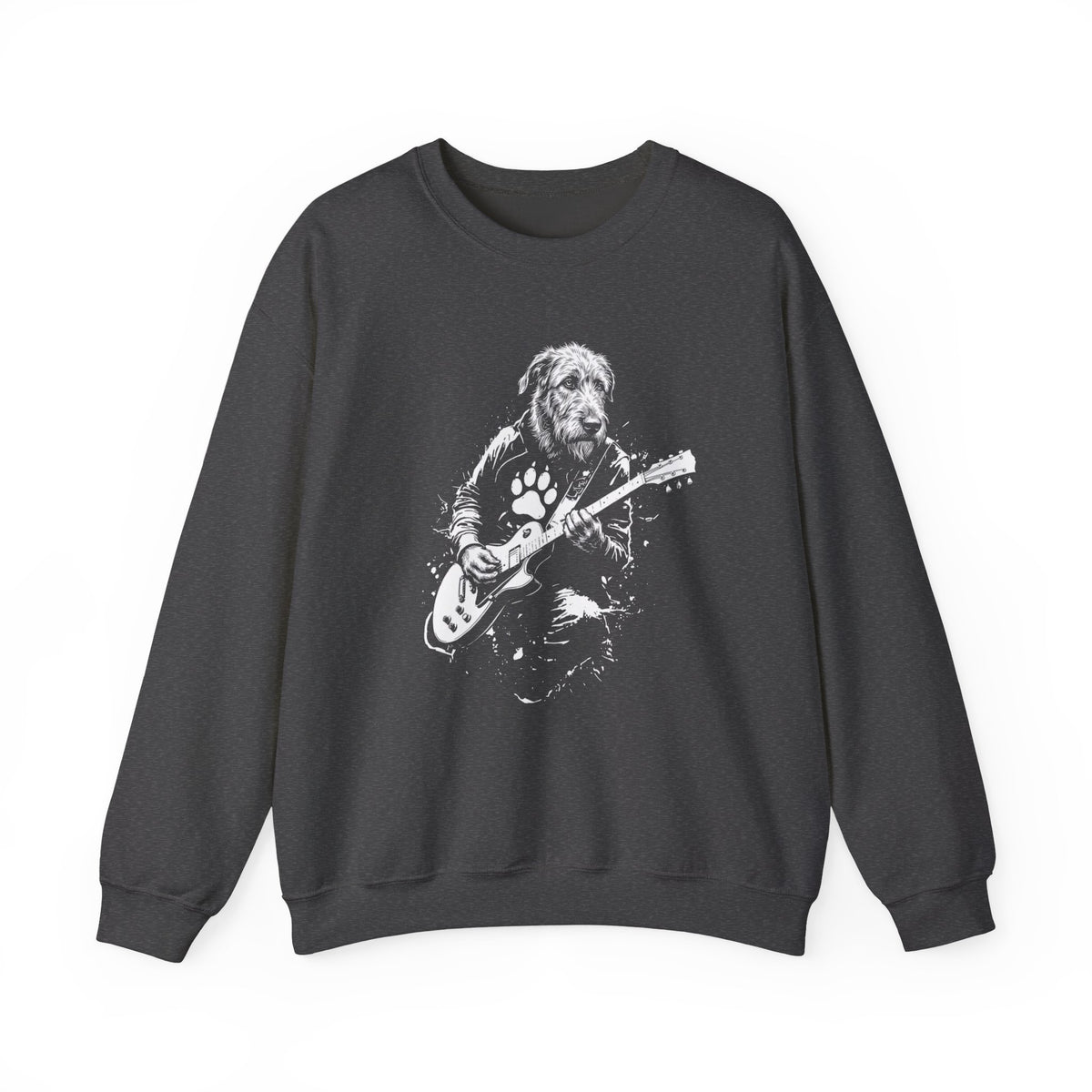 Irish Wolfhound Rocker Crewneck Sweatshirt