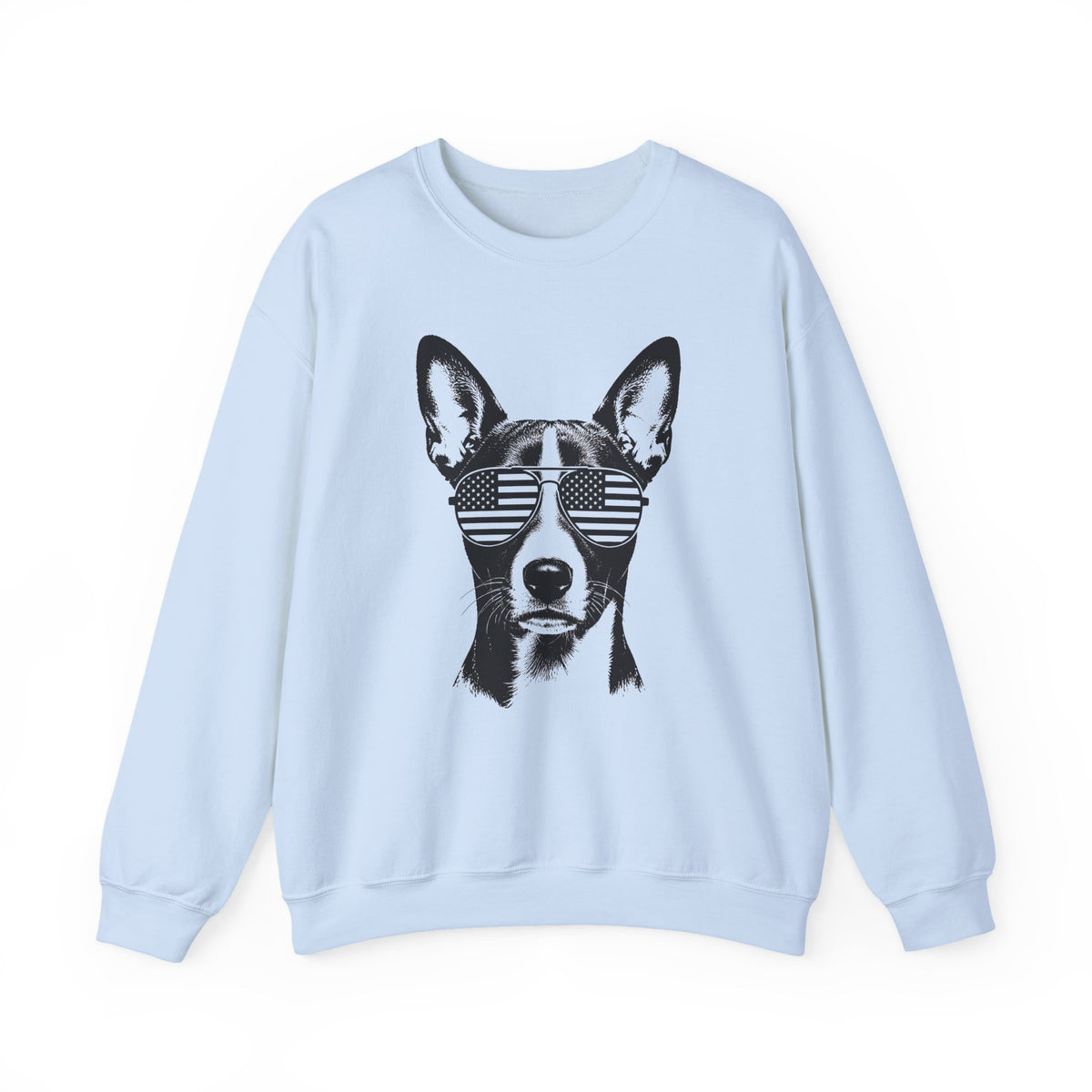 Basenji Flag Shades Crewneck Sweatshirt