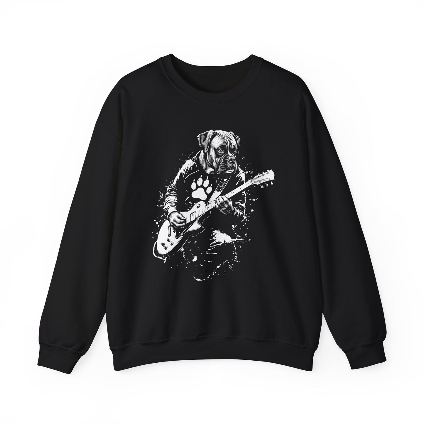 Boxer Guitar Crewneck Sweatshirt