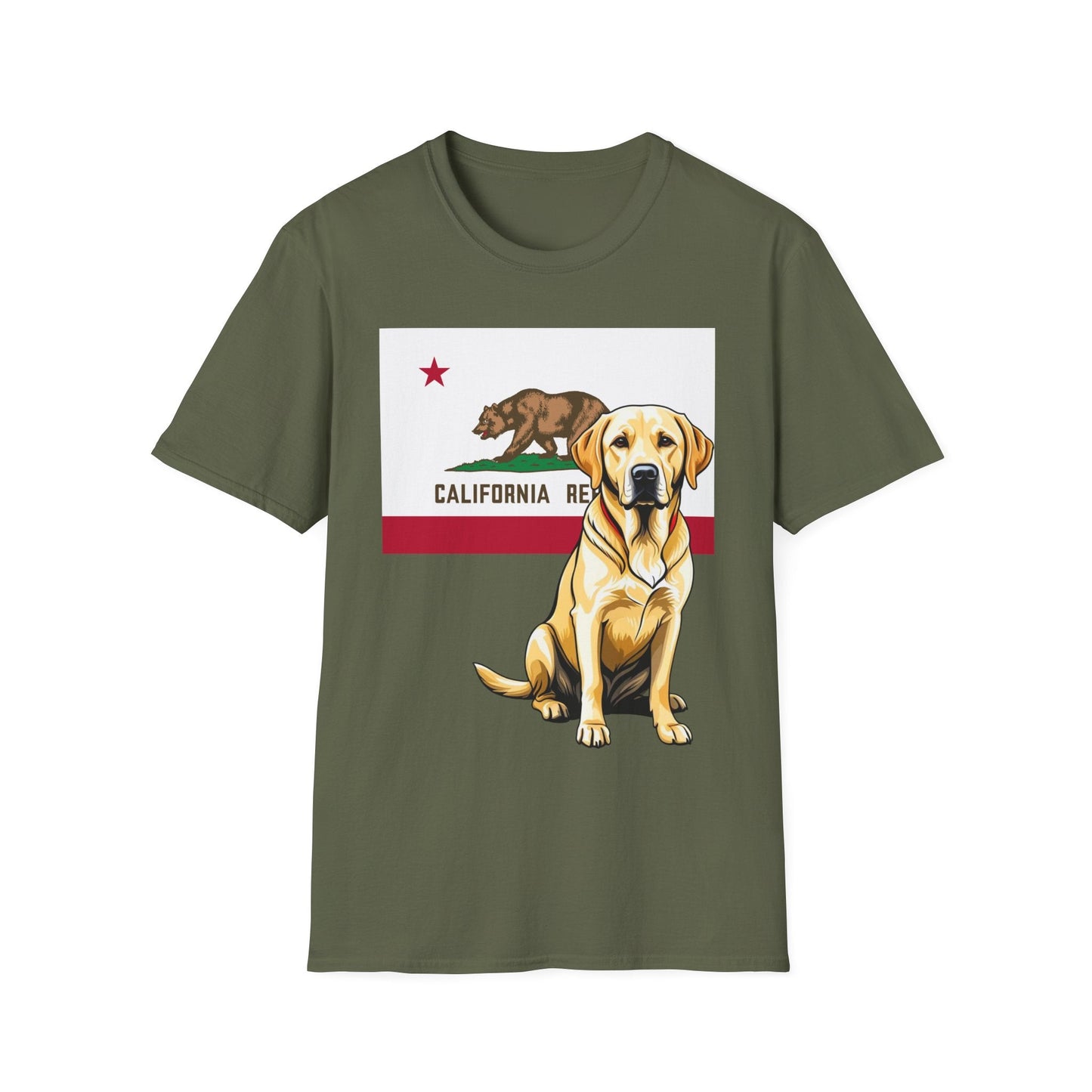 Yellow Labrador California Military Green