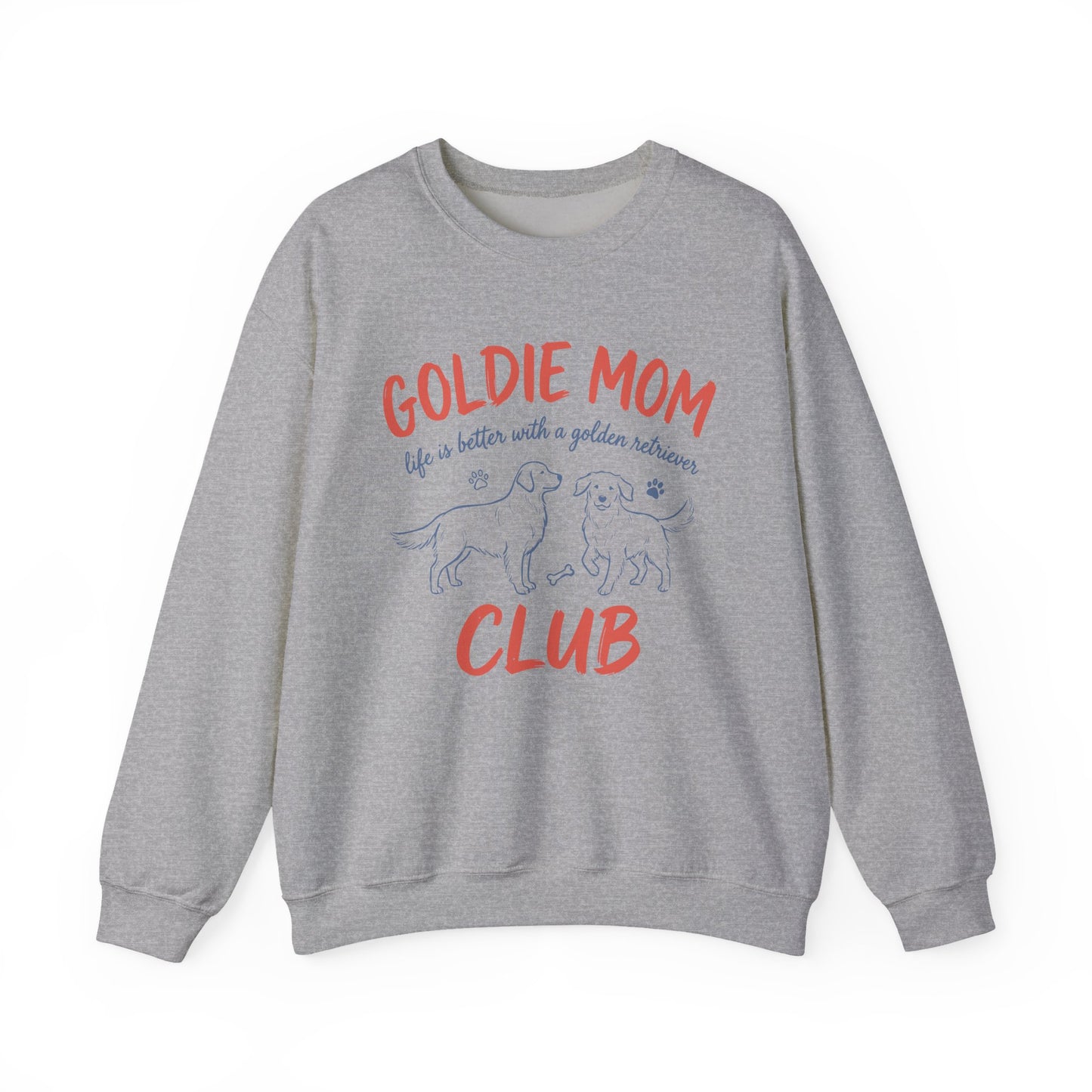 Goldie Mom Club Crewneck Sweatshirt Sport Grey