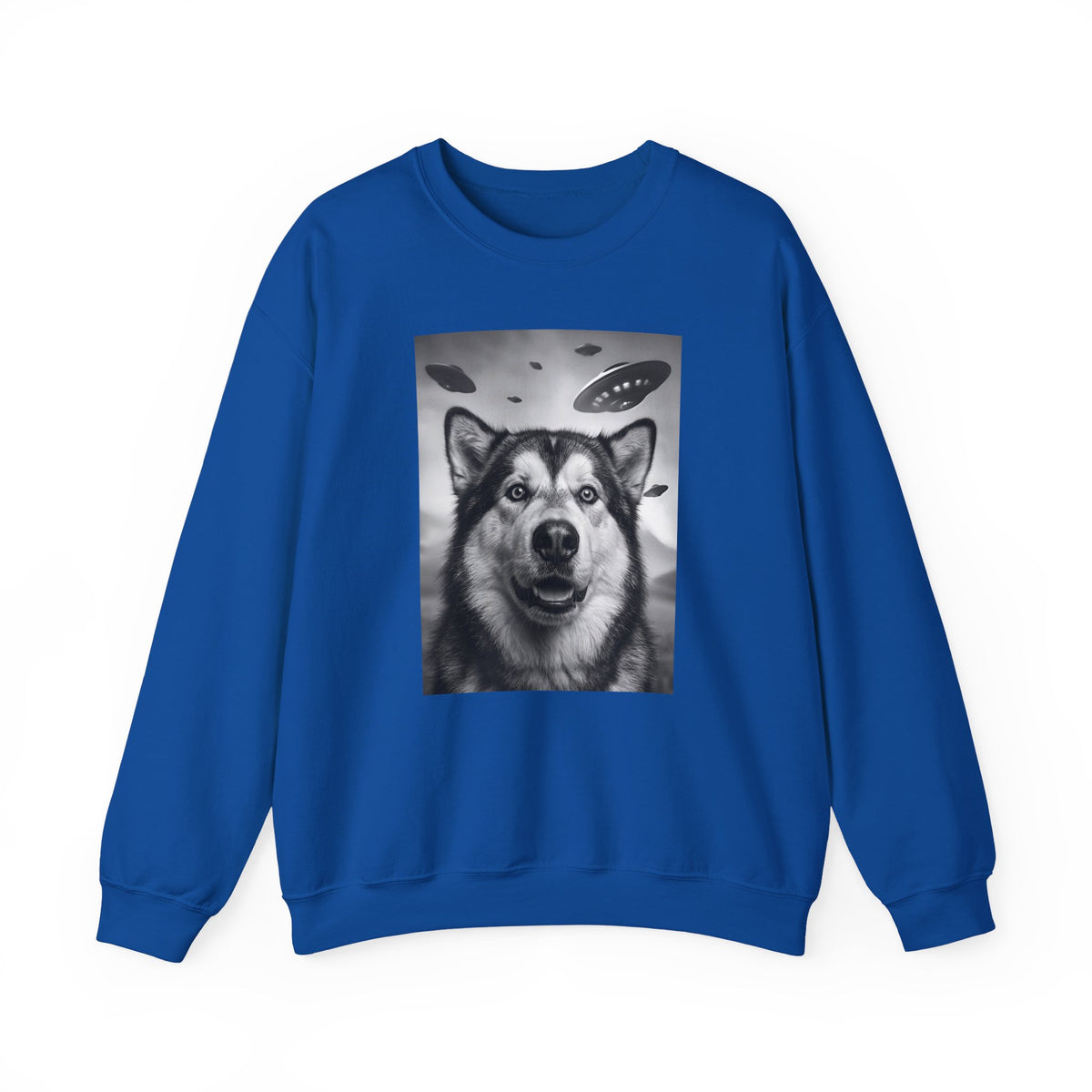Alaskan Malamute UFO Crewneck Sweatshirt