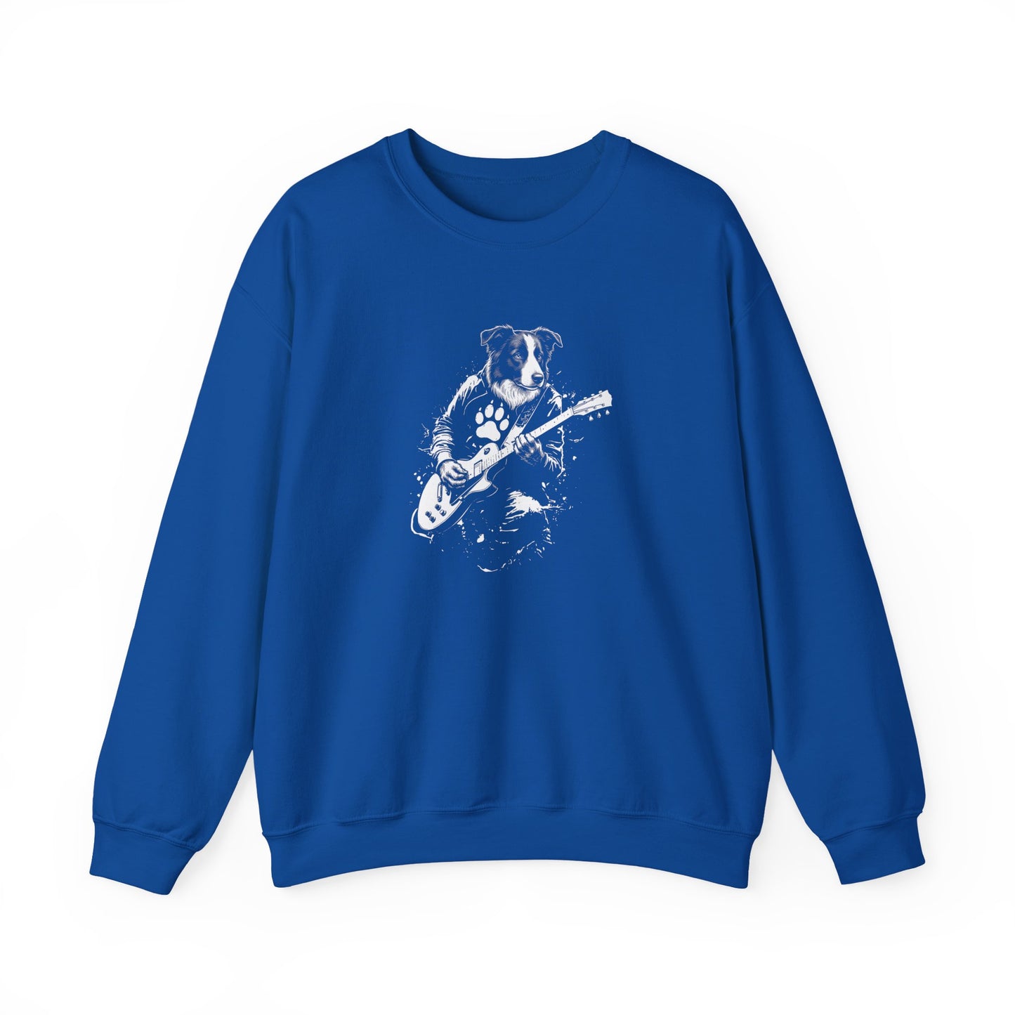 Border Collie Guitar Crewneck Sweatshirt
