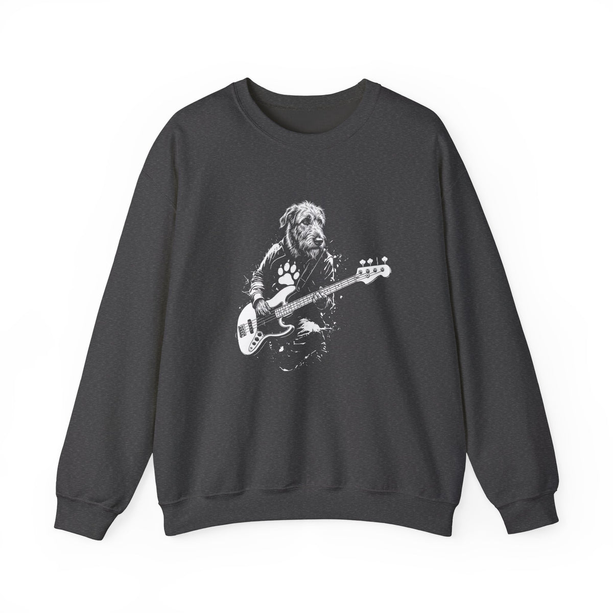 Irish Wolfhound Bass Crewneck Sweatshirt