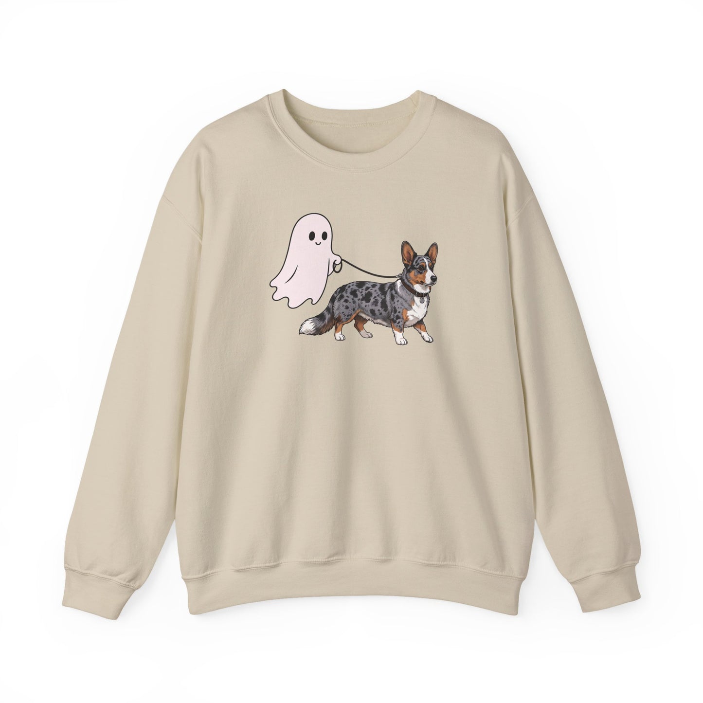 Cardigan Welsh Corgi Blue Merle Halloween Crewneck Sweatshirt