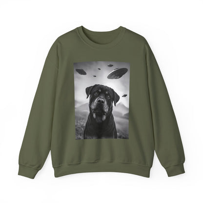 Rottweiler UFO Crewneck Sweatshirt
