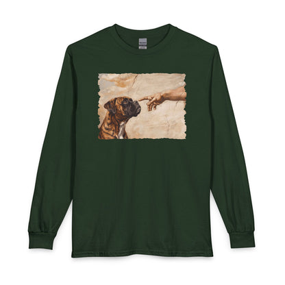 God Creates Brindle Boxer Long Sleeve