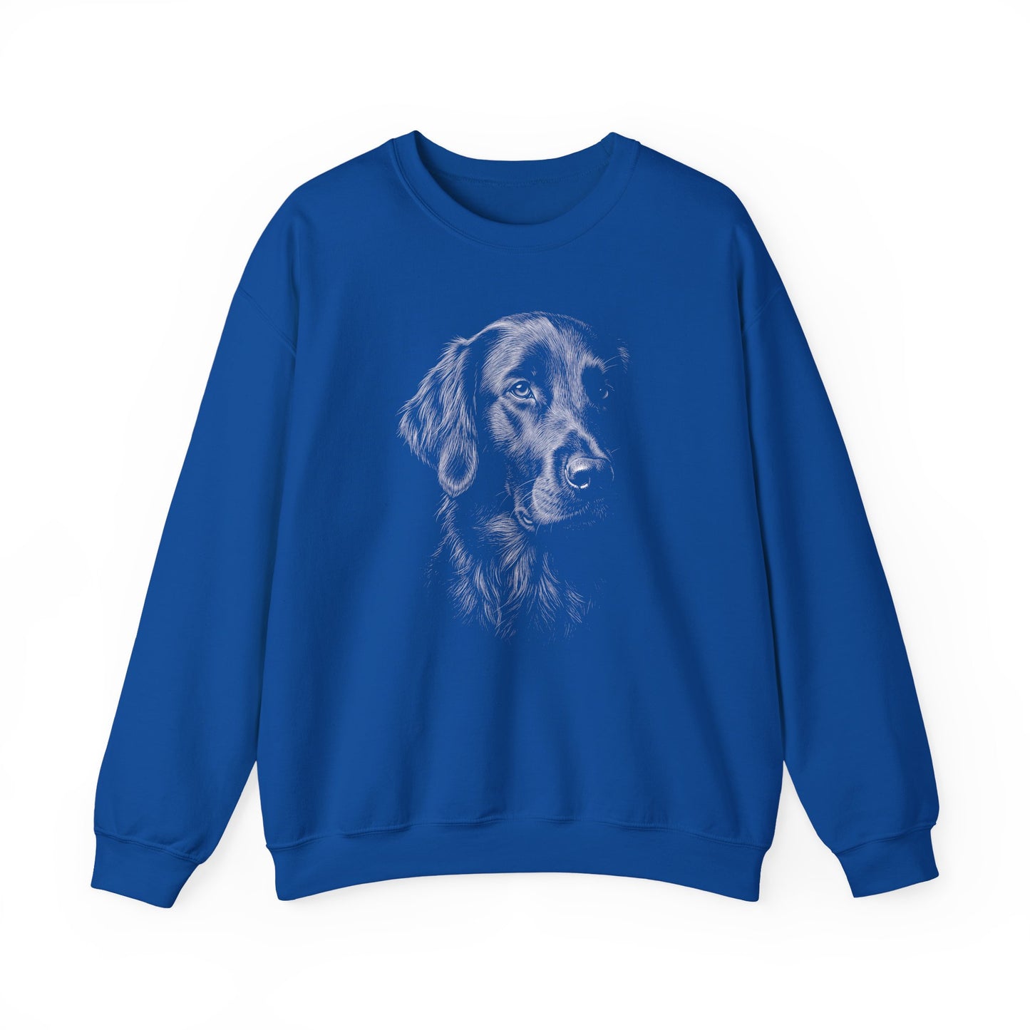 Flat Coated Retriever Engraved Crewneck Sweatshirt