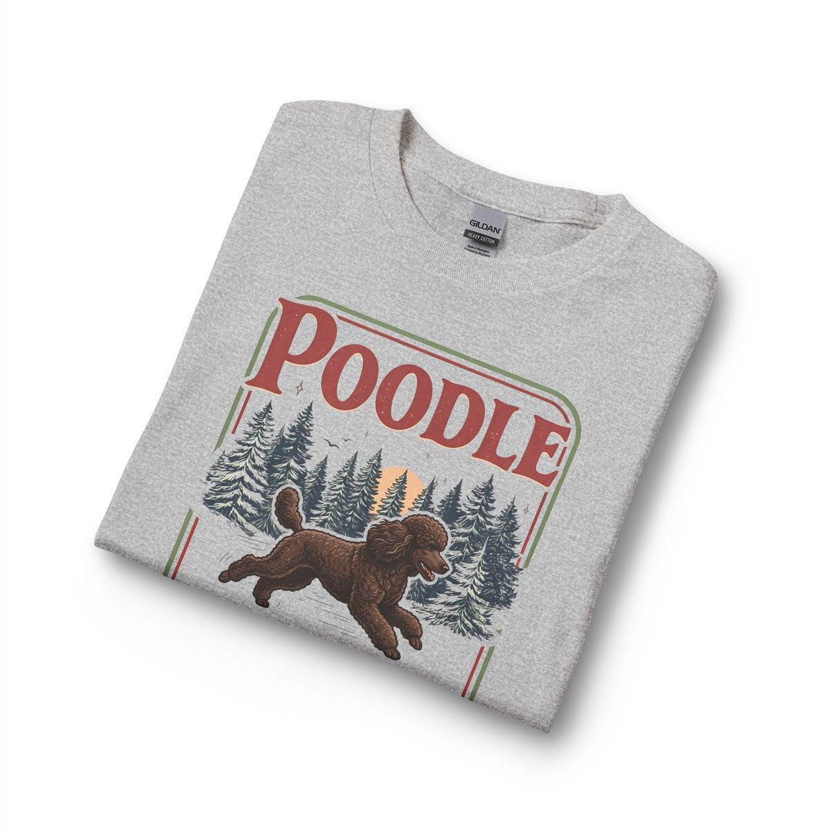 Standard Poodle Zoomies Club Chocolate Long Sleeve