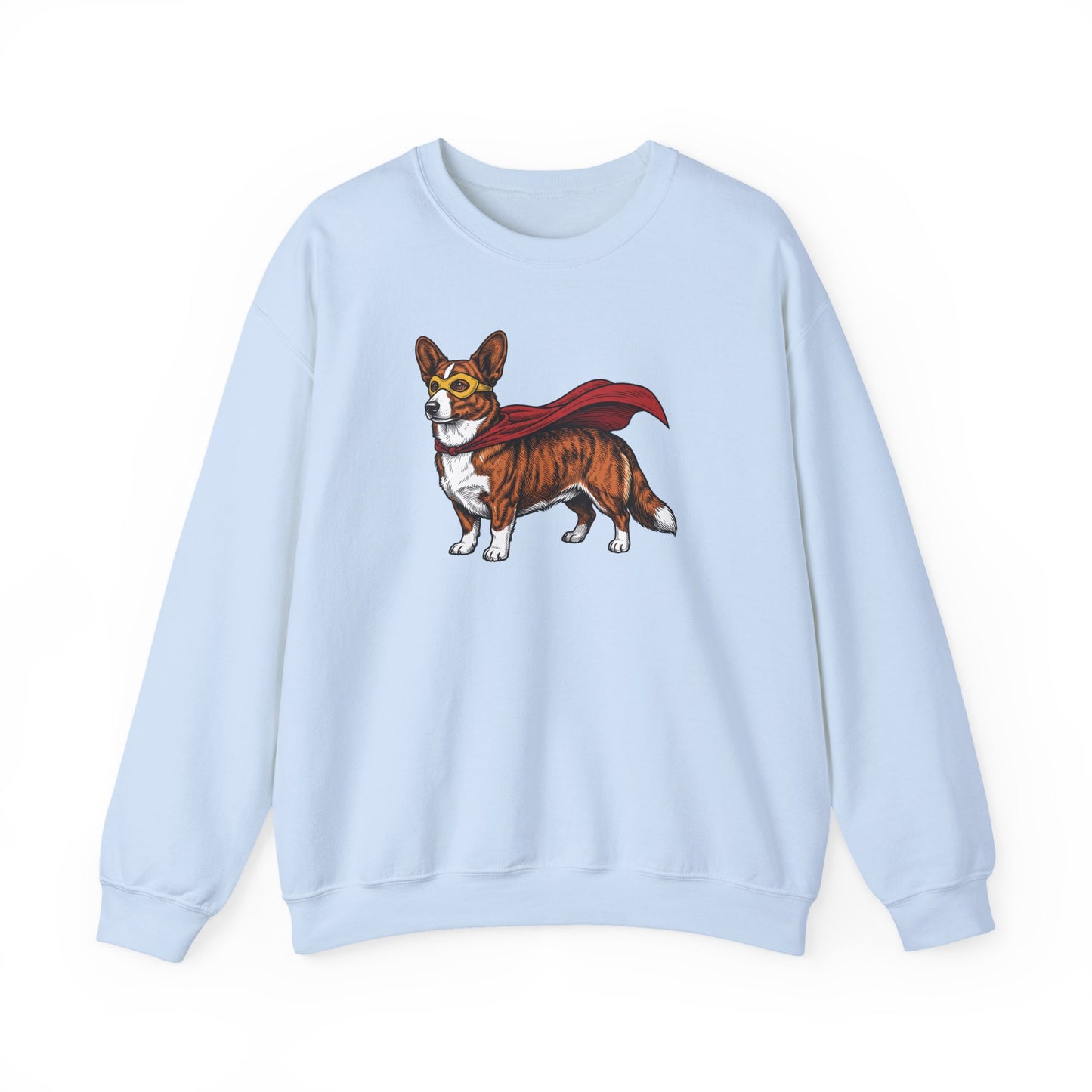 Cardigan Welsh Corgi Red Brindle Superhero Crewneck Sweatshirt