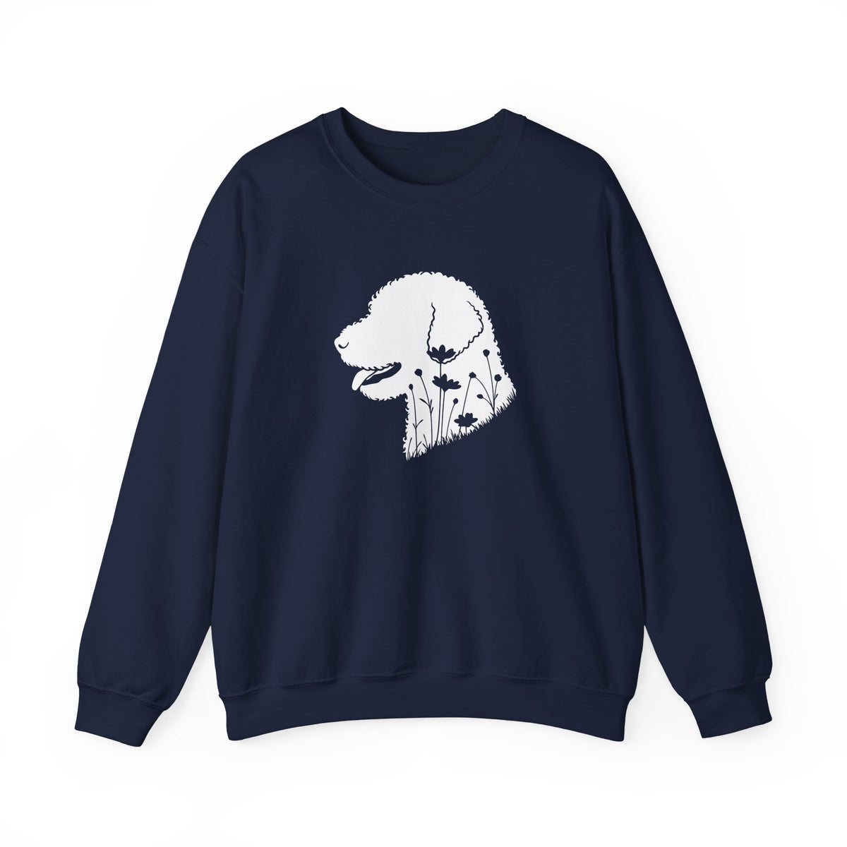 Lagotto Flowers Crewneck Sweatshirt Navy