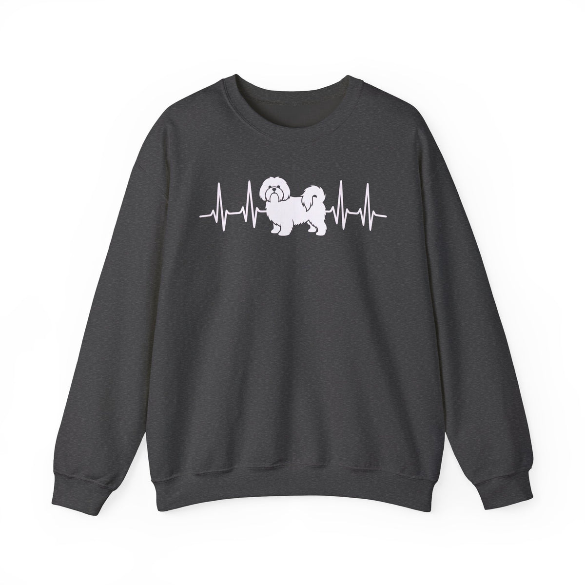 Shih Tzu Heartbeat Crewneck Sweatshirt