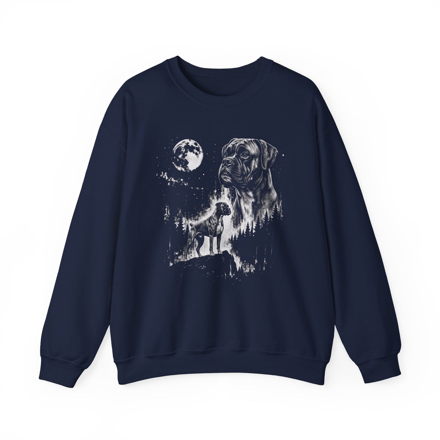 Boxer Moon Crewneck Sweatshirt