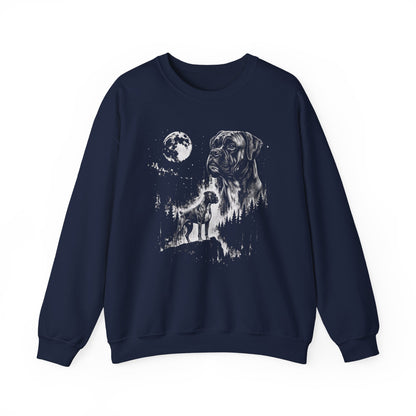 Boxer Moon Crewneck Sweatshirt