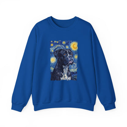 Black Boxer Van Gogh Crewneck Sweatshirt