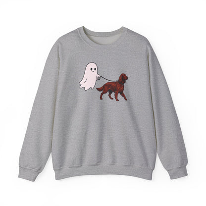 Irish Setter Ghost Walk Crewneck Sweatshirt