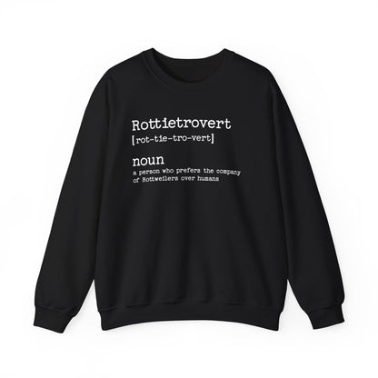Rottietrovert Rottweiler Crewneck Sweatshirt