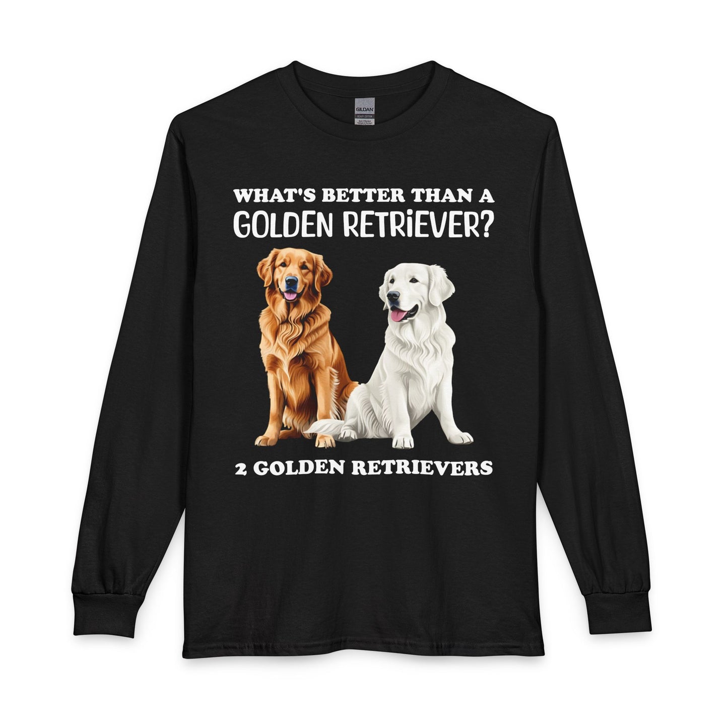 White & Golden Retriever Long Sleeve