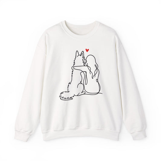 Belgian Tervuren Lineart Crewneck Sweatshirt