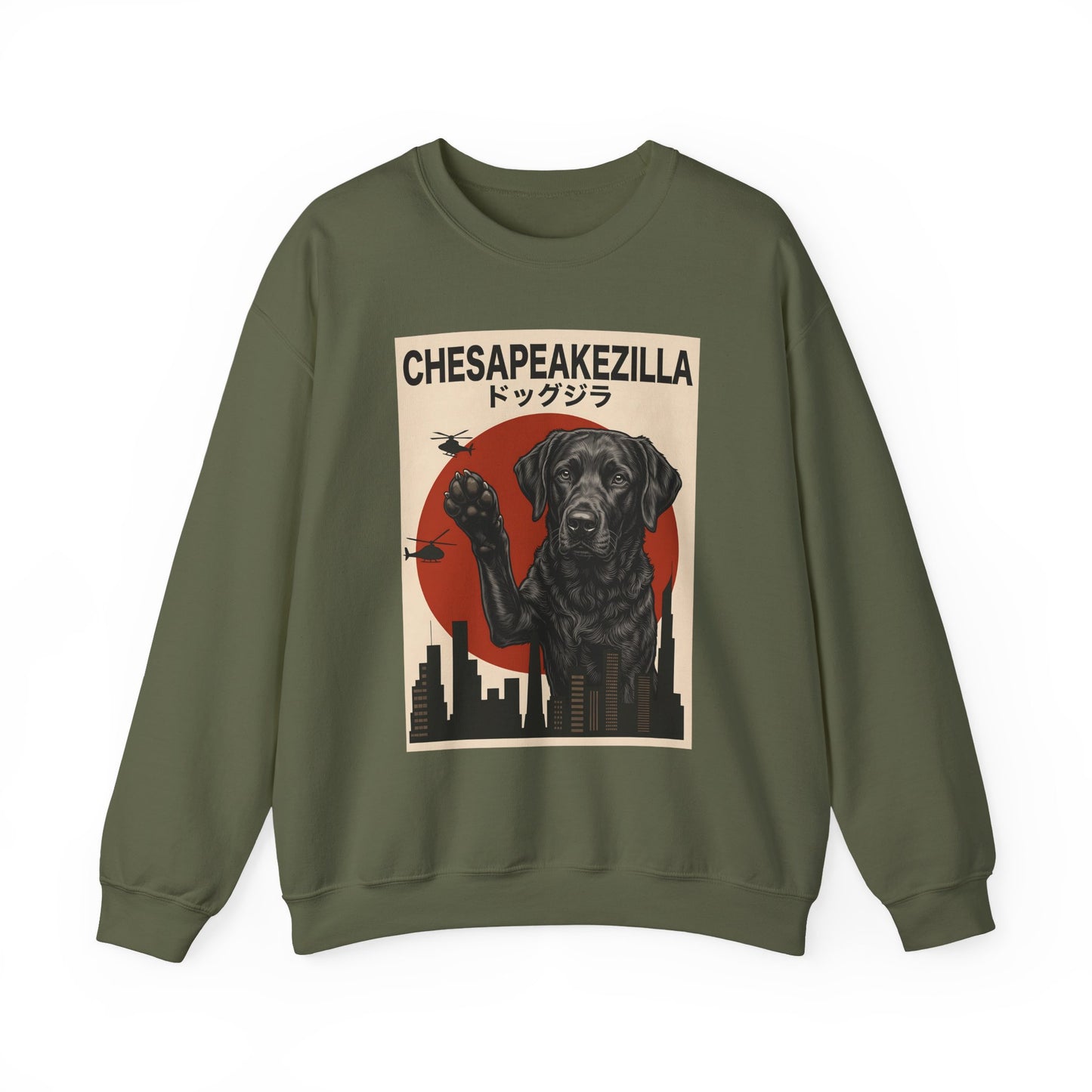 Chesapeake Bay Retriever Chesapeakezilla Crewneck Sweatshirt