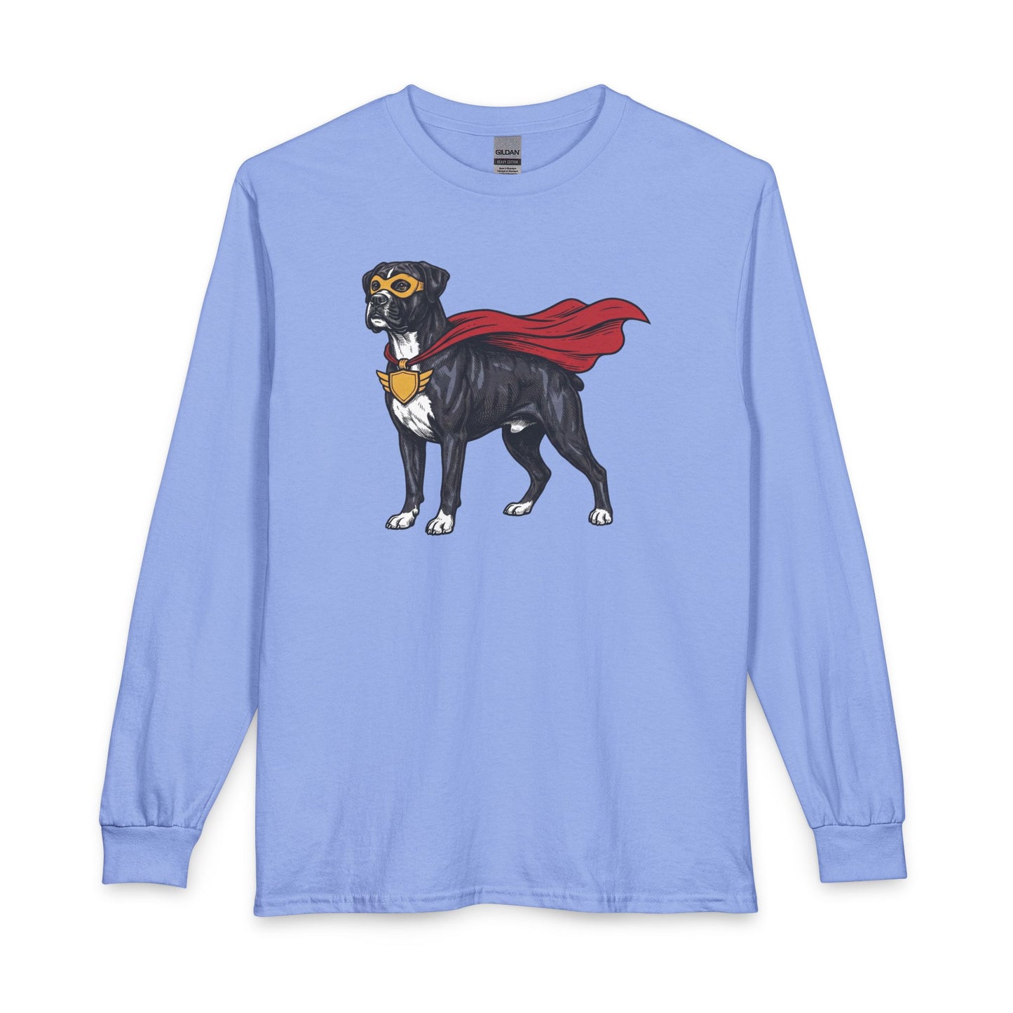 Black Boxer Superhero Long Sleeve
