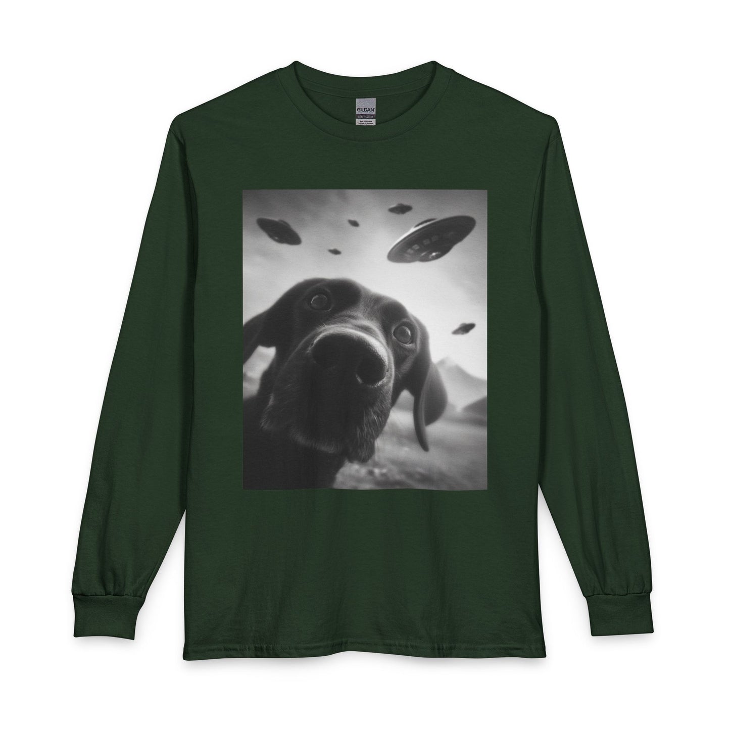 Funny Labrador UFO Long Sleeve